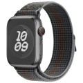 For Apple Watch Series 9 41mm Loop Nylon Watch Band(Midnight)