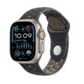 For Apple Watch Ultra 2 49mm Coloful Silicone Watch Band(Midnight Black Brown)