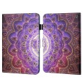 For Amazon Kindle Fire HD10 2023/2021 Coloured Drawing Stitching Smart Leather Tablet Case(Mandala F