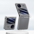For vivo X Flip PC Skin Feel Integrated Foldable Mid Shaft Phone Case(Transparent)