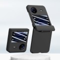 For vivo X Flip PC Skin Feel Integrated Foldable Mid Shaft Phone Case(Black)