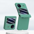 For vivo X Flip PC Skin Feel Integrated Foldable Mid Shaft Phone Case(Green)