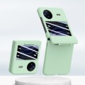 For vivo X Flip PC Skin Feel Integrated Foldable Mid Shaft Phone Case(Mint Green)