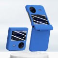 For vivo X Flip PC Skin Feel Integrated Foldable Mid Shaft Phone Case(Blue)