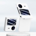 For vivo X Flip PC Skin Feel Integrated Foldable Mid Shaft Phone Case(White)