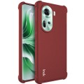 For OPPO Reno11 5G Global imak Shockproof Airbag TPU Phone Case(Matte Red)