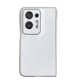 For OPPO Find N2 Morandi Pearlescent Paint Shockproof Phone Case(White)