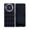 For Huawei Mate X5 Pearlescent Paint Diamond Shaped Checkered Leather Phone Case(Black)