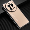 For OPPO Find X6 Pro Frosted Metal Phone Case(Gold)