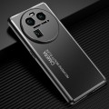 For OPPO Find X6 Frosted Metal Phone Case(Black)