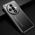 For OPPO Find X7 Frosted Metal Phone Case(Black)