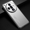 For OPPO Find X7 Frosted Metal Phone Case(Silver)