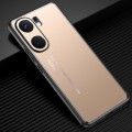 For vivo iQOO Neo 9 Pro Frosted Metal Phone Case(Gold)