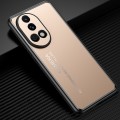 For Huawei nova 12 Frosted Metal Phone Case(Gold)