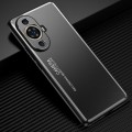 For Huawei nova 12 Lite Frosted Metal Phone Case(Black)