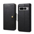 For Google Pixel 7 Pro 5G Denior Cowhide Texture Wallet Style Leather Phone Case(Black)