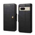 For Google Pixel 8 Denior Cowhide Texture Wallet Style Leather Phone Case(Black)