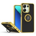 For Xiaomi Redmi Note 13 4G Q Shadow 1 Series TPU + PC Phone Case with Ring(Yellow)