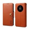 For Huawei Mate 40 Denior Cowhide Texture Wallet Style Leather Phone Case(Brown)
