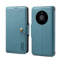 For Huawei Mate 40 Denior Cowhide Texture Wallet Style Leather Phone Case(Blue)