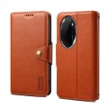 For Honor 100 Pro Denior Cowhide Texture Wallet Style Leather Phone Case(Brown)