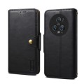 For Honor Magic5 Pro Denior Cowhide Texture Wallet Style Leather Phone Case(Black)