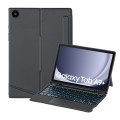 For Samsung Galaxy Tab A9+ X210 TA09B-AS Pen Tray Style Detachable Bluetooth Keyboard Leather Case w