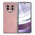 For Huawei Mate X5 Skin Feel Leather Texture Pearlescent Paint Shockproof Phone Case(Pink)