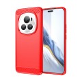 For Honor Magic 6 Pro Carbon Fiber Brushed Texture TPU Phone Case(Red)