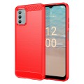 For Nokia G42 Carbon Fiber Brushed Texture TPU Phone Case(Red)