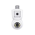 ESCAM QF202 E27 2x2MP Dual Lens Motion Detection Waterproof WiFi IP Two Way Audio Night Vision Camer