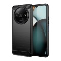For Xiaomi Redmi A3 Brushed Texture Carbon Fiber TPU Phone Case(Black)