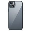 For iPhone 14 Plus Armor Precise Hole PC Hybrid TPU Phone Case(Transparent)