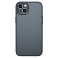 For iPhone 14 Armor Precise Hole PC Hybrid TPU Phone Case(Black)