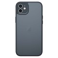 For iPhone 11 Armor Precise Hole PC Hybrid TPU Phone Case(Black)