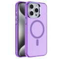 For iPhone 15 Pro Max Electroplated IMD Magsafe PC Hybrid TPU Phone Case(Purple)