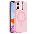 For iPhone 11 Electroplated IMD Magsafe PC Hybrid TPU Phone Case(Pink)