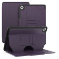 For Samsung Galaxy Tab A9+ Notebook Magnetic Leather Tablet Case(Purple)