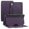For Samsung Galaxy Tab A9 Notebook Magnetic Leather Tablet Case(Purple)