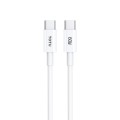 TOTU CB-1-CC 60W USB-C/Type-C to USB-C/Type-C Fast Charging Data Cable, Length: 1m(White)