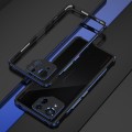 For ASUS ROG Phone 8 Lens Protector + Metal Frame Phone Case(Black Blue)