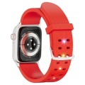 For Apple Watch Series 6 40mm Luminous Colorful Light Silicone Watch Band(Red)