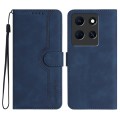 For Infinix Note 30 5G Heart Pattern Skin Feel Leather Phone Case(Royal Blue)