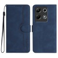 For Infinix Note 30 4G Heart Pattern Skin Feel Leather Phone Case(Royal Blue)