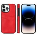 For iPhone 14 Pro Max Litchi Leather Skin Card Slots Phone Case(Red)
