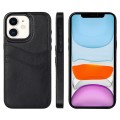 For iPhone 11 Litchi Leather Skin Card Slots Phone Case(Black)