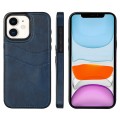 For iPhone 11 Litchi Leather Skin Card Slots Phone Case(Blue)