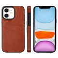 For iPhone 11 Litchi Leather Skin Card Slots Phone Case(Brown)