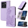 For Infinix Note 30 5G Datura Flower Embossed Flip Leather Phone Case(Purple)