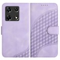 For Infinix Note 30 Pro YX0060 Elephant Head Embossed Phone Leather Case with Lanyard(Light Purple)